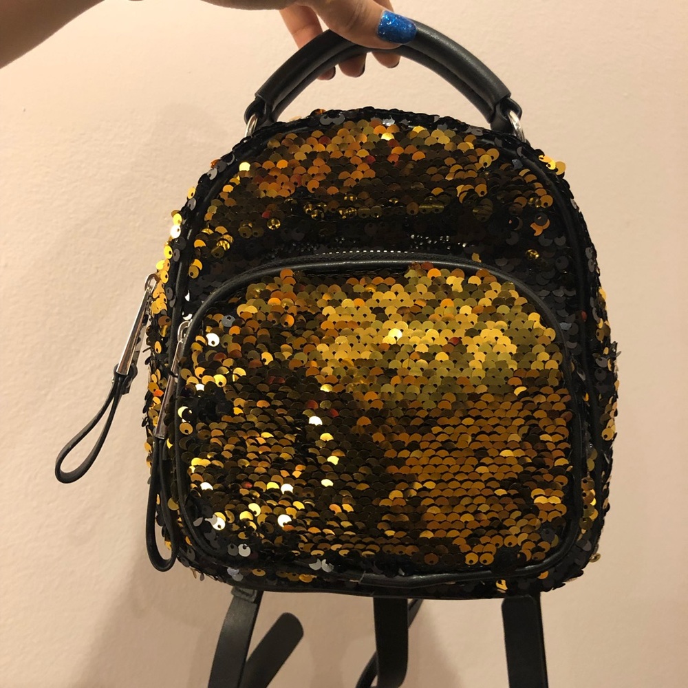 Zara Convertible Sequins Mini Backpack - image 5